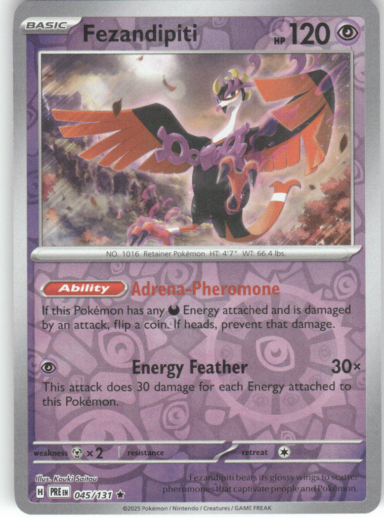 Fezandipiti Reverse Holo Rare SV: Prismatic Evolutions 045/131 NM