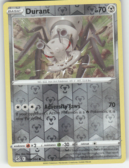 Durant Reverse Holo Common SWSH08: Fusion Strike 184/264 NM