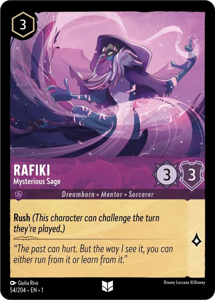 Rafiki - Mysterious Sage Uncommon The First Chapter 54/204 NM