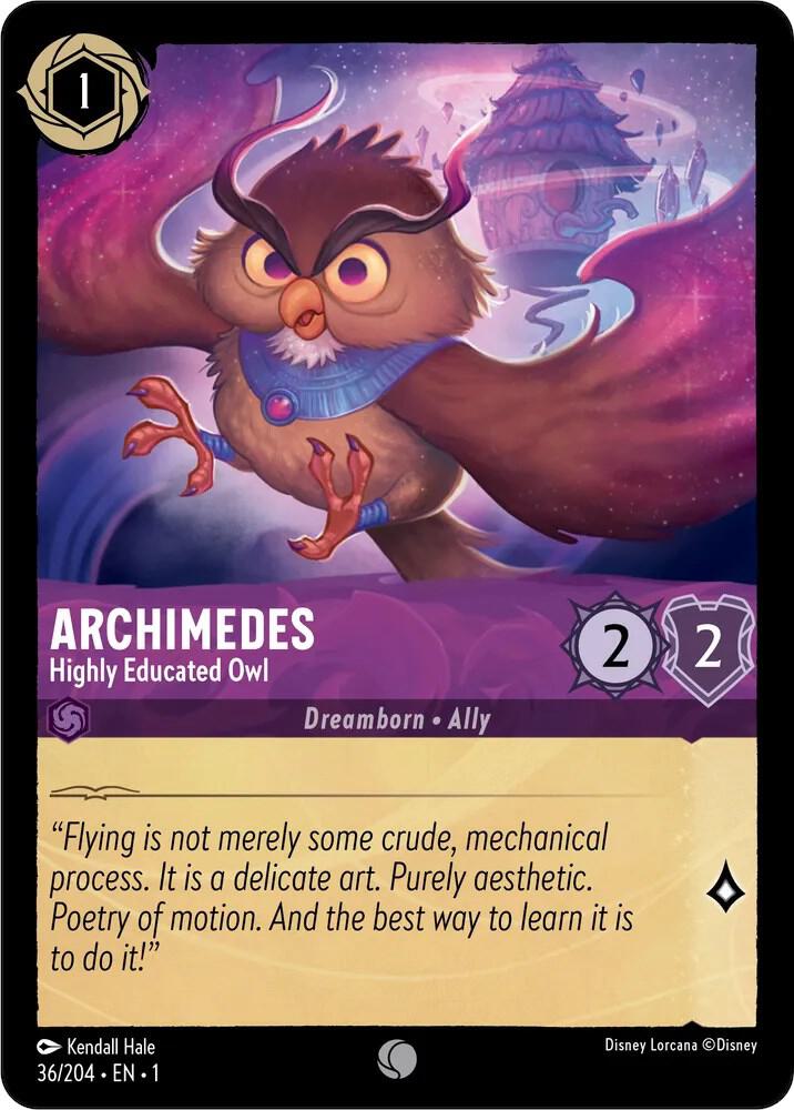 Archimedes - Highly Educated Owl Common The First Chapter 36/204 NM