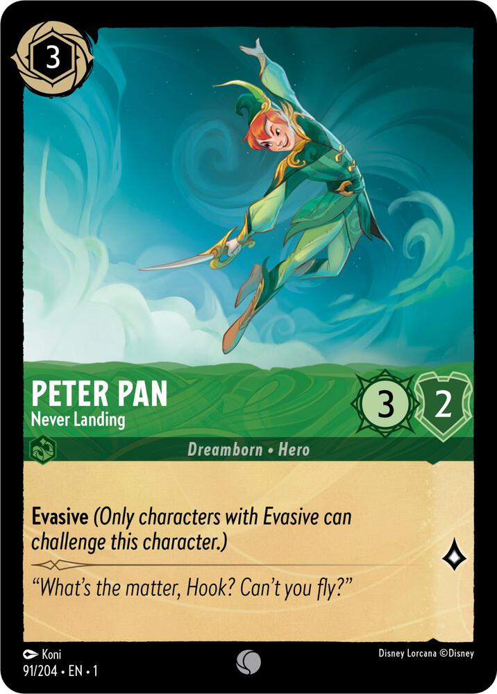 Peter Pan - Never Landing Common The First Chapter 91/204 NM