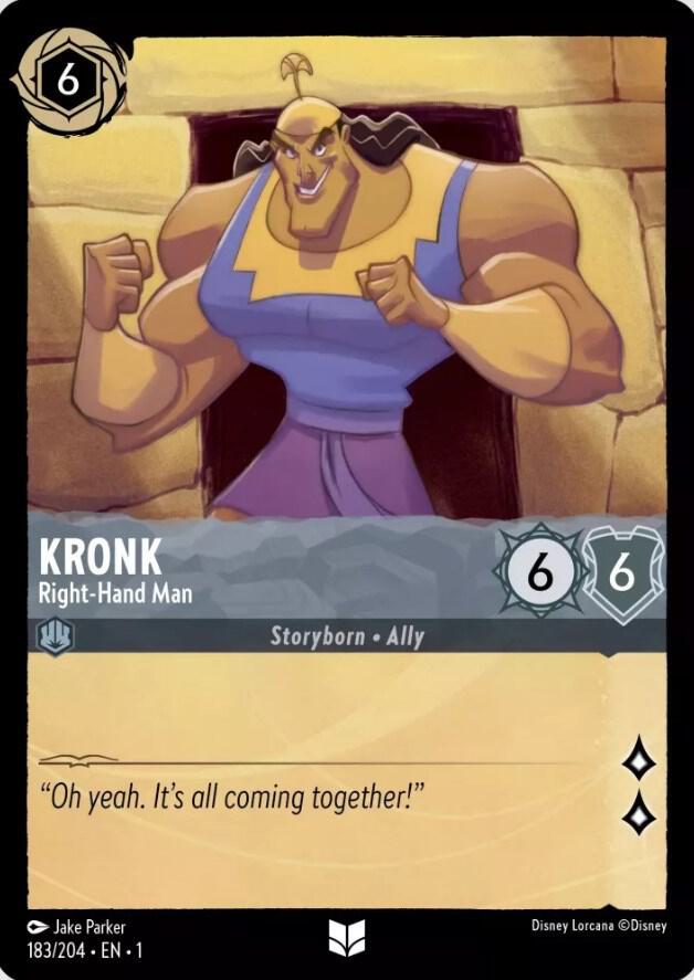 Kronk - Right-Hand Man Uncommon The First Chapter 183/204 NM