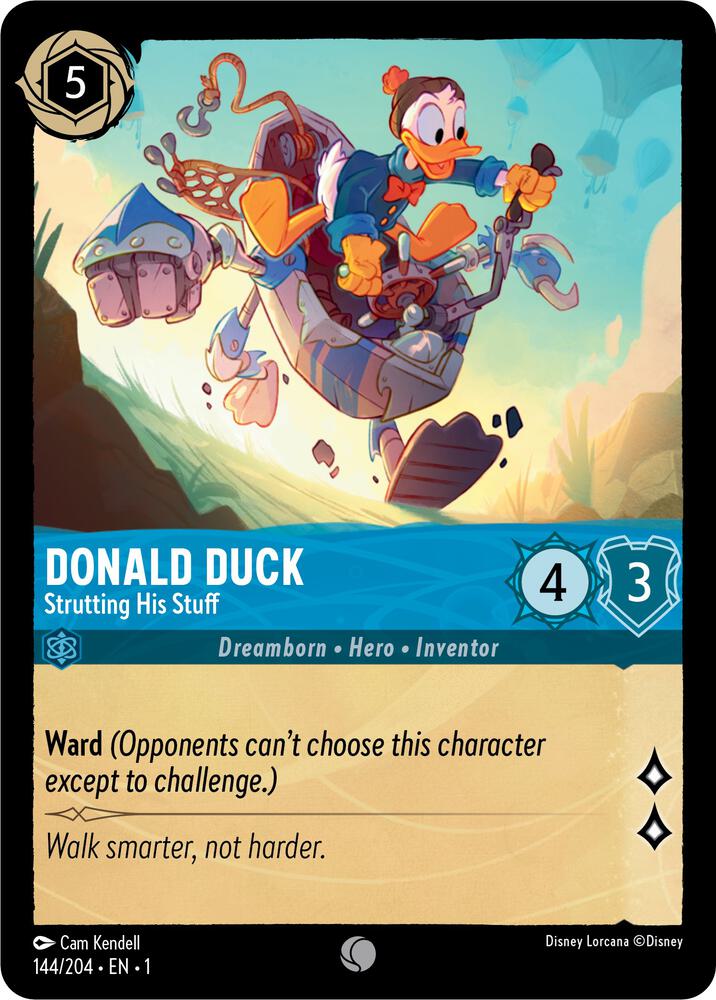 Donald Duck - Strutting His Stuff Common The First Chapter 144/204 NM