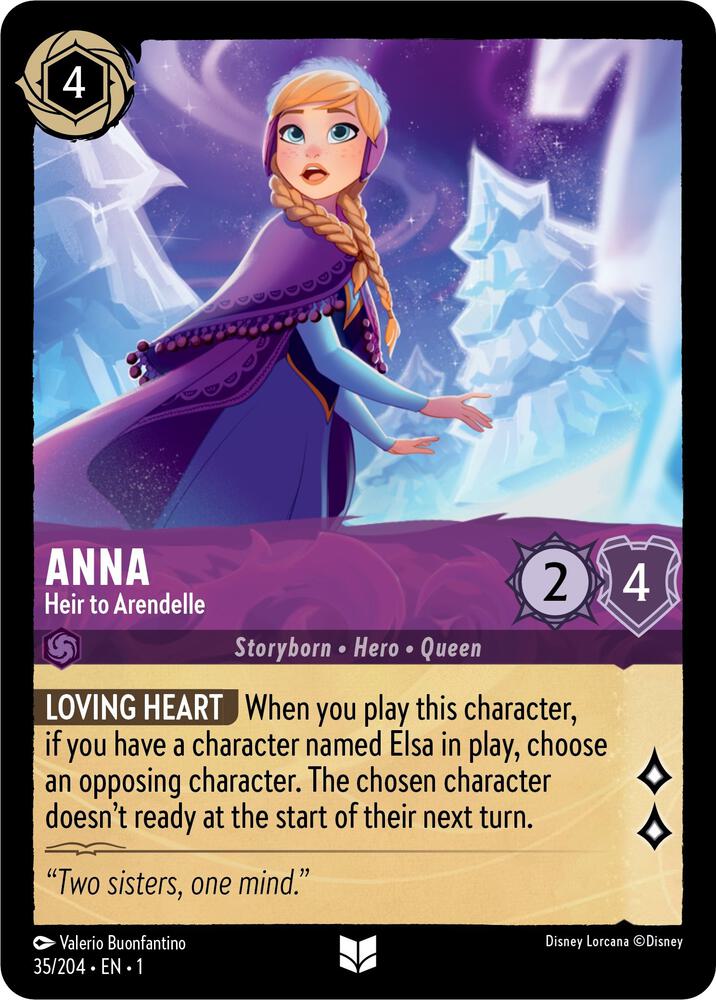 Anna - Heir to Arendelle Uncommon The First Chapter 35/204 NM