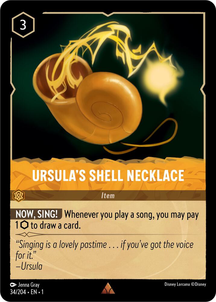Ursula's Shell Necklace Rare The First Chapter 34/204 NM