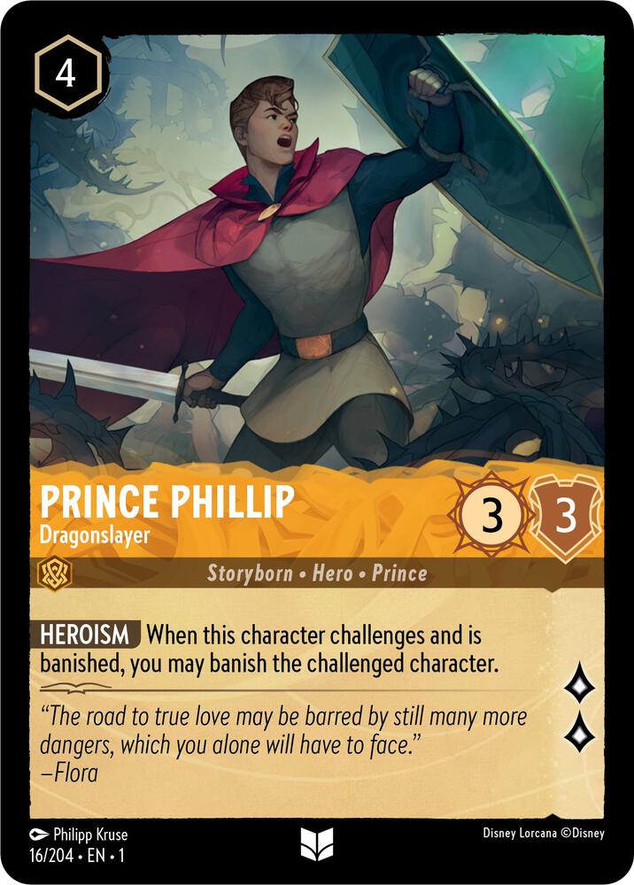 Prince Phillip - Dragonslayer Uncommon The First Chapter 16/204 NM