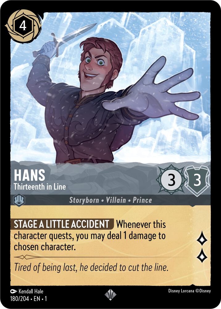 Hans - Thirteenth in Line Super Rare The First Chapter 180/204 NM