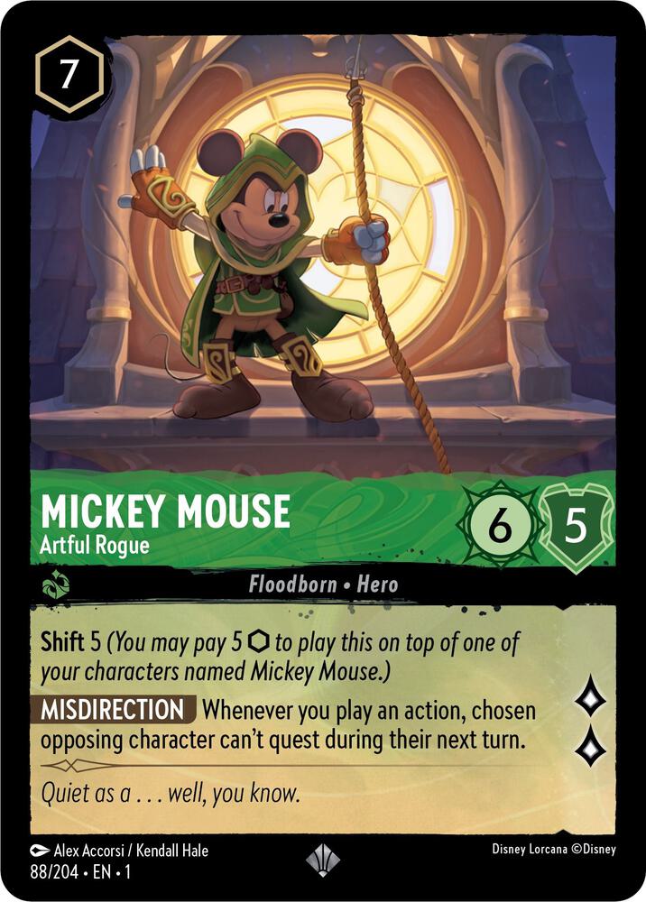 Mickey Mouse - Artful Rogue Super Rare The First Chapter 88/204 NM