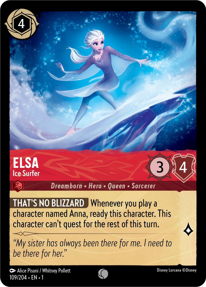 Elsa - Ice Surfer Common The First Chapter 109/204 NM