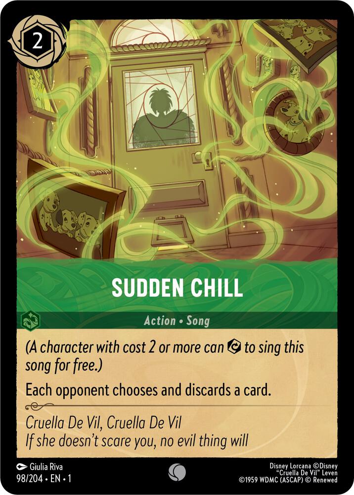 Sudden Chill Common The First Chapter 98/204 NM