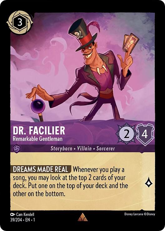 Dr. Facilier - Remarkable Gentleman Rare The First Chapter 39/204 NM
