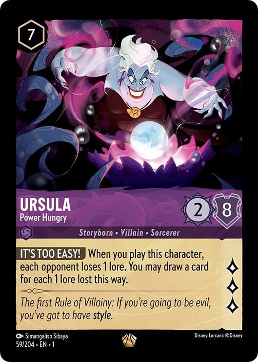 Ursula - Power Hungry Legendary The First Chapter 59/204 NM