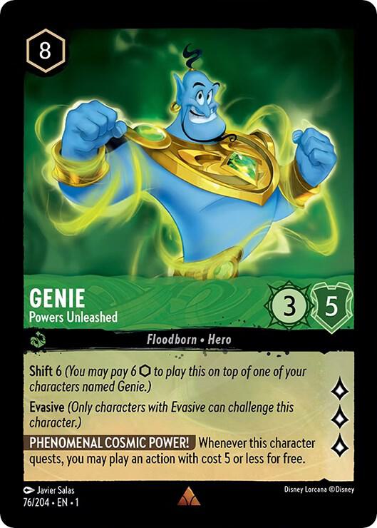 Genie - Powers Unleashed Rare The First Chapter 76/204 NM