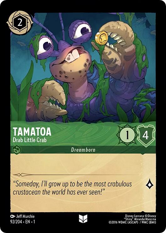 Tamatoa - Drab Little Crab Uncommon The First Chapter 92/204 NM