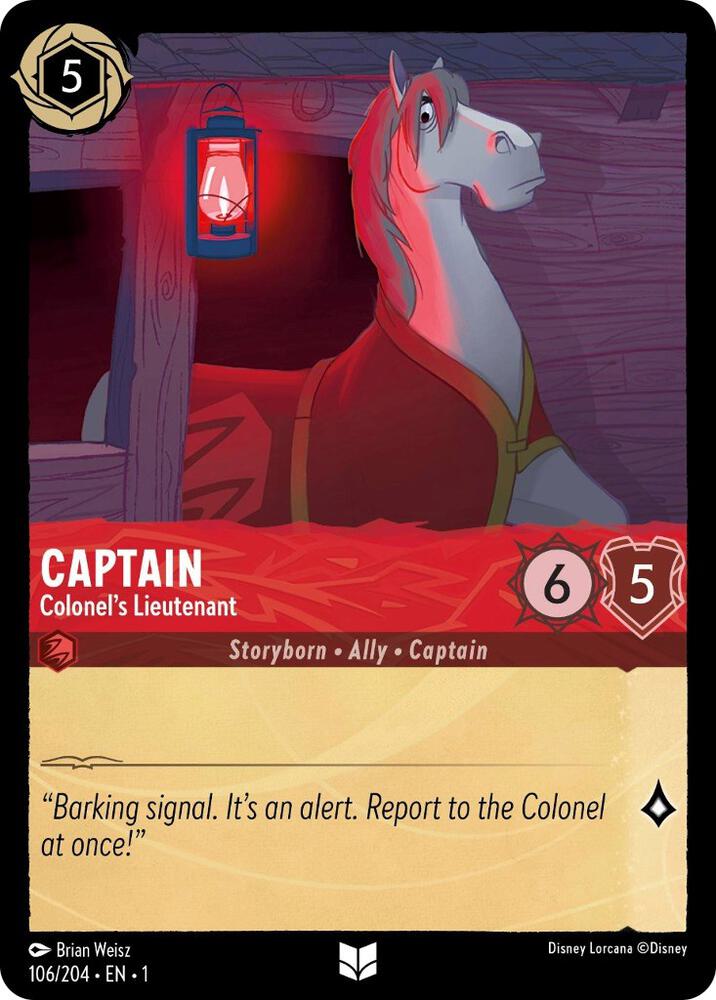 Captain - Colonel's Lieutenant Uncommon The First Chapter 106/204 NM