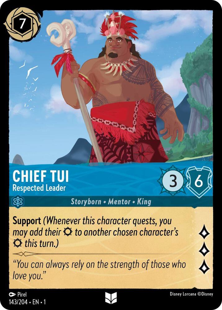 Chief Tui - Respected Leader Uncommon The First Chapter 143/204 NM