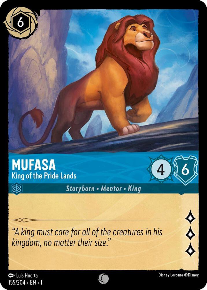 Mufasa - King of the Pride Lands Common The First Chapter 155/204 NM