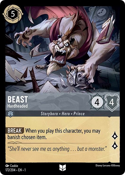 Beast - Hardheaded Uncommon The First Chapter 172/204 NM