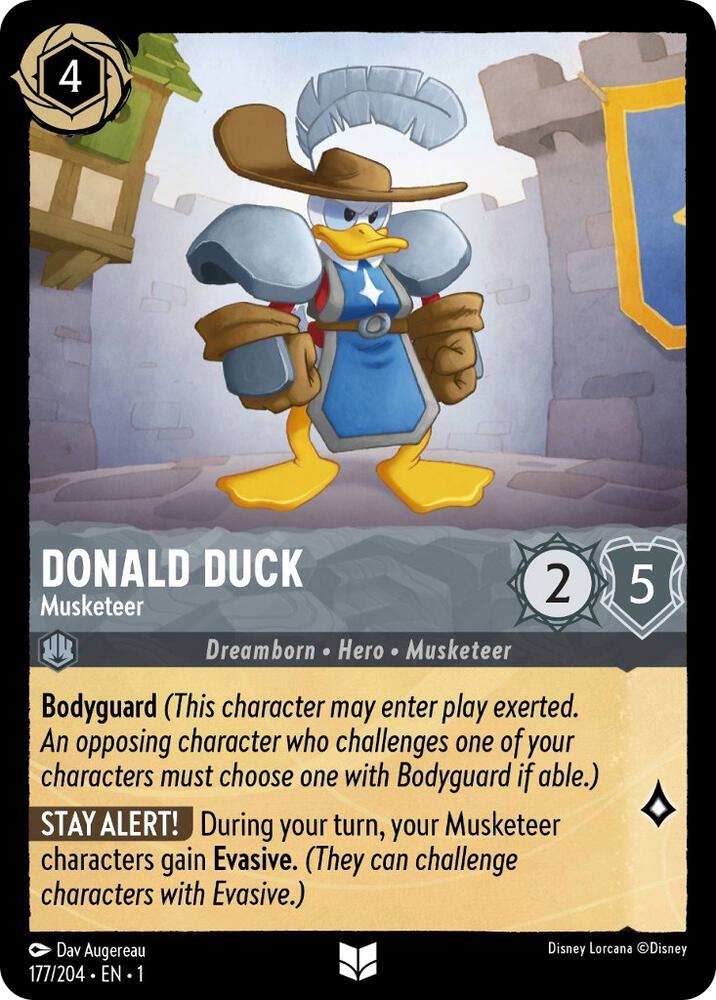 Donald Duck - Musketeer Uncommon The First Chapter 177/204 NM