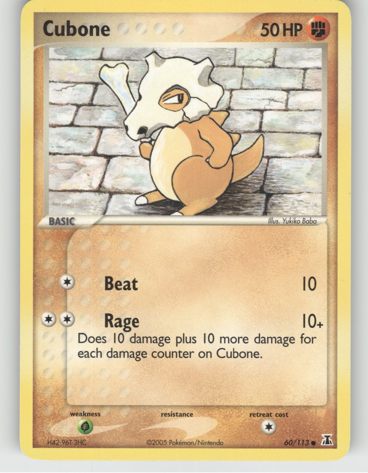 Cubone Common EX Delta Species 60/113 NM