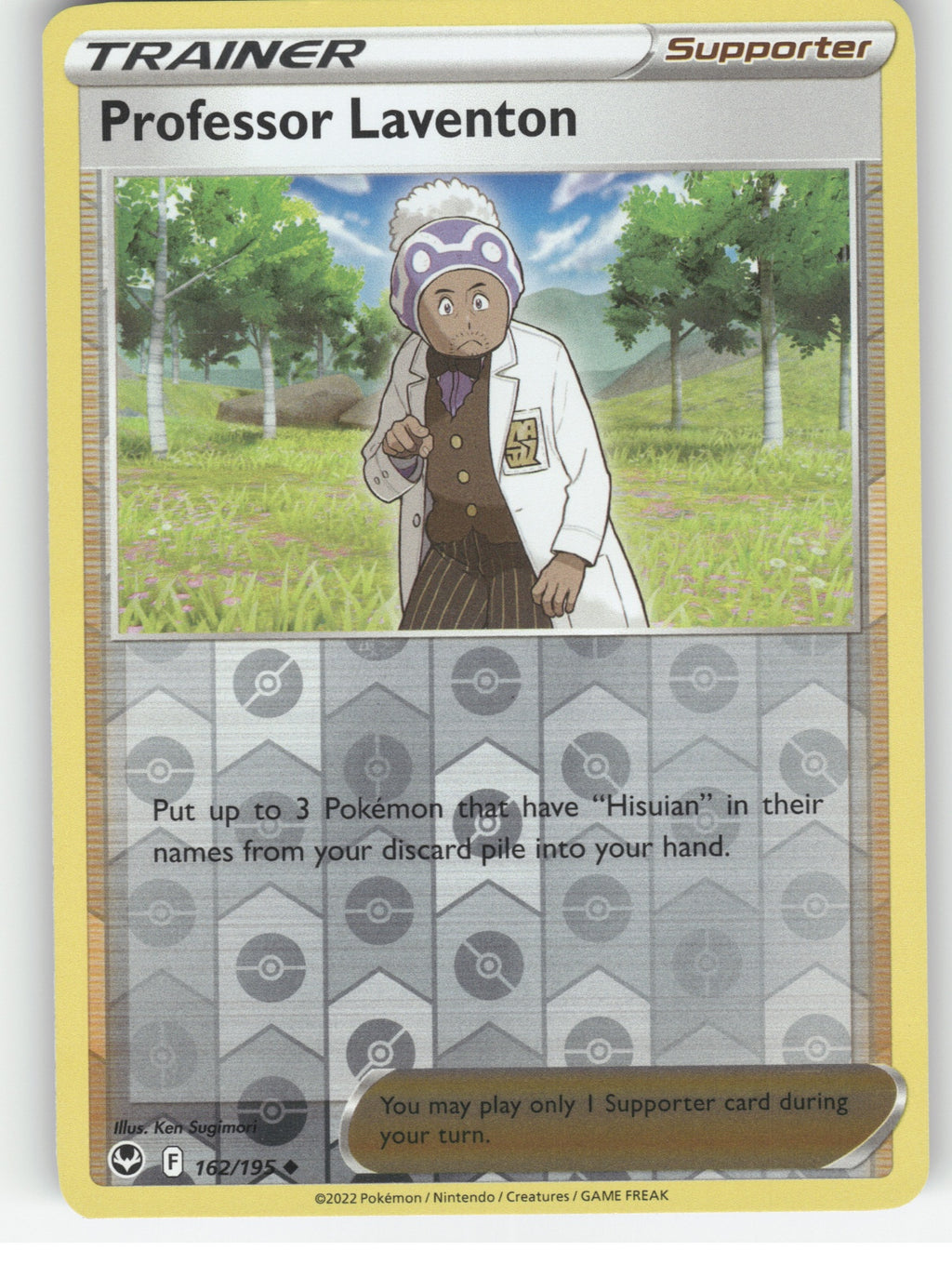 Professor Laventon Reverse Holo Uncommon SWSH12: Silver Tempest 162/195 NM