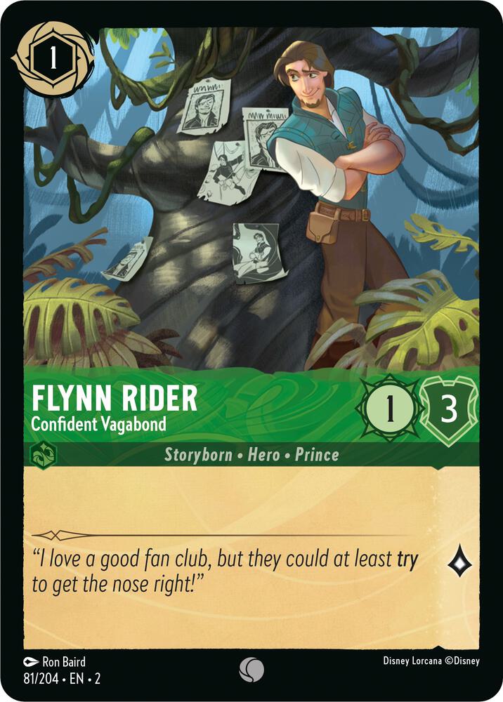 Flynn Rider - Confident Vagabond Common Rise of the Floodborn 81/204 NM