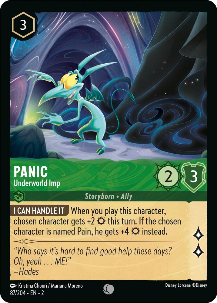 Panic - Underworld Imp Common Rise of the Floodborn 87/204 NM