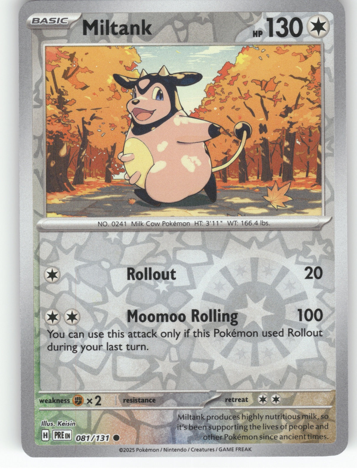 Miltank Reverse Holo Common SV: Prismatic Evolutions 081/131 NM