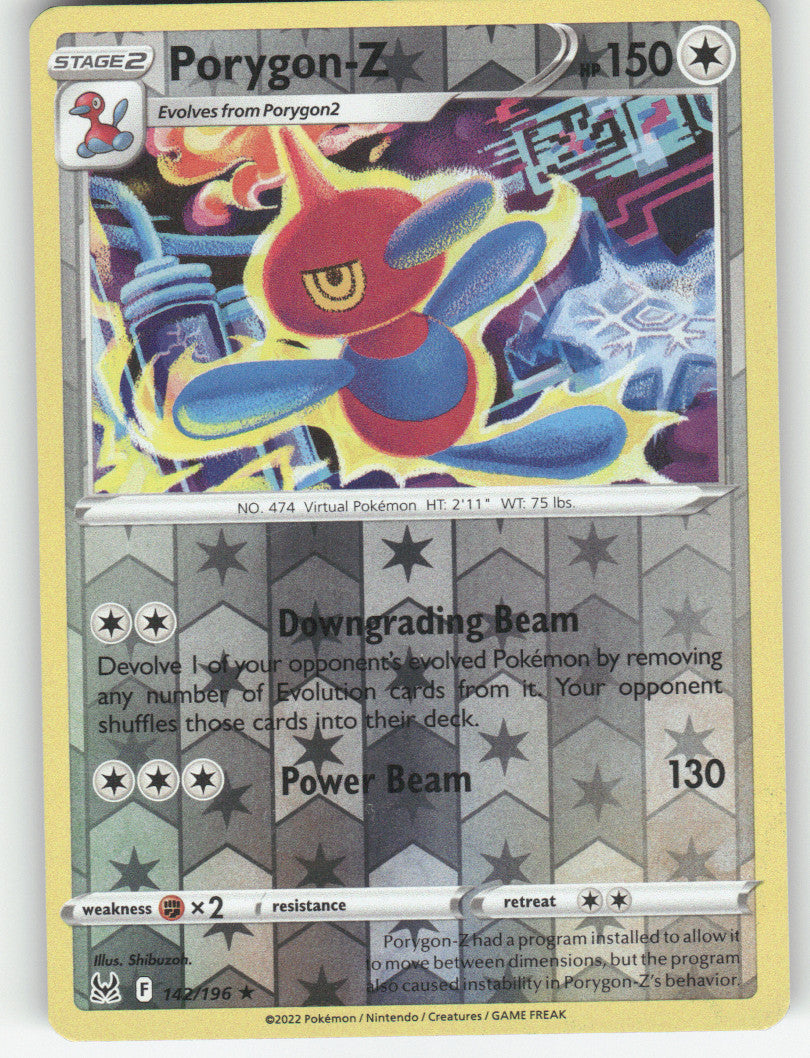 Porygon-Z Reverse Holo Rare SWSH11: Lost Origin 142/196 NM