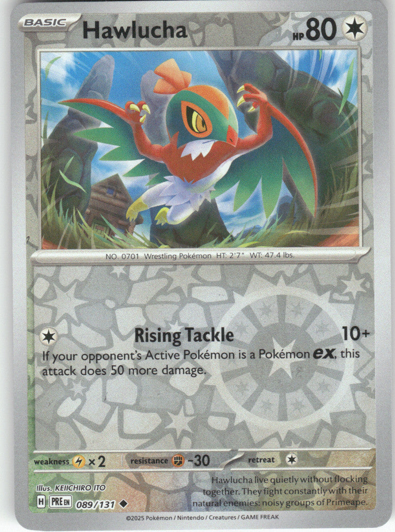Hawlucha Reverse Holo Uncommon SV: Prismatic Evolutions 089/131 NM