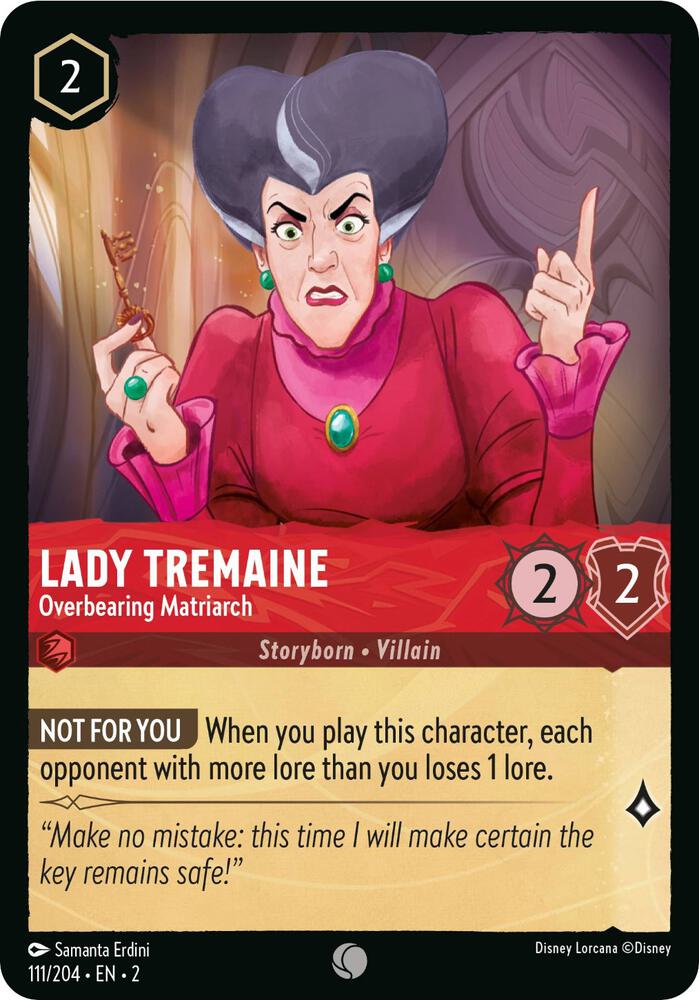 Lady Tremaine - Overbearing Matriarch Common Rise of the Floodborn 111/204 NM
