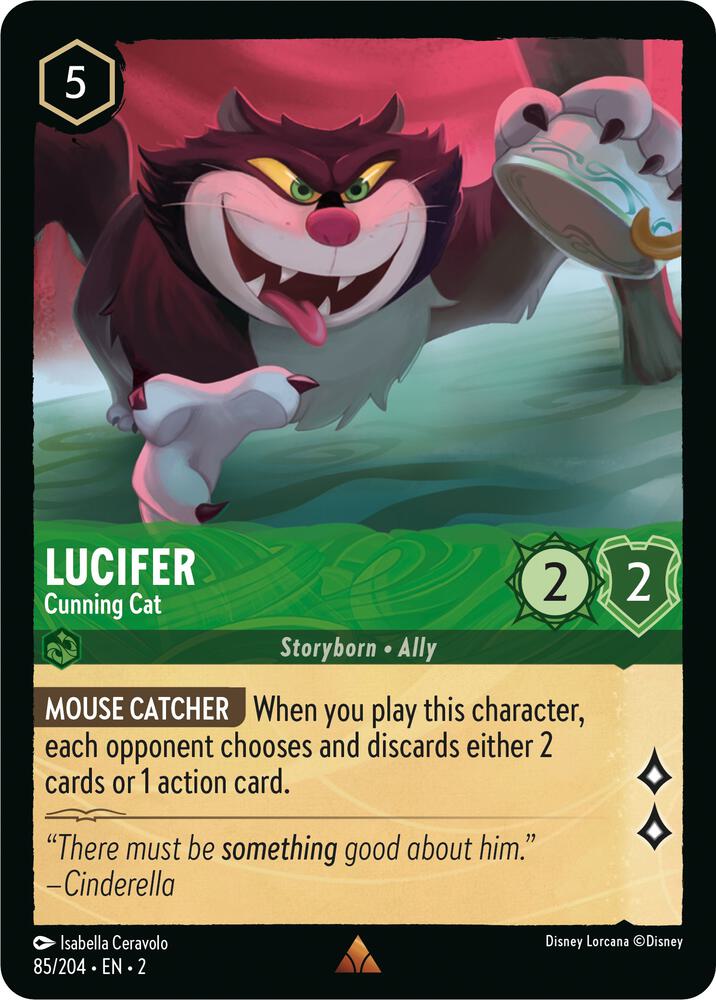 Lucifer - Cunning Cat Rare Rise of the Floodborn 85/204 NM