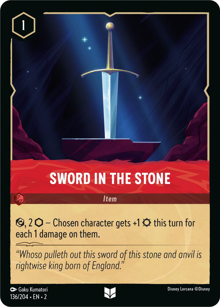 Sword in the Stone Uncommon Rise of the Floodborn 136/204 NM