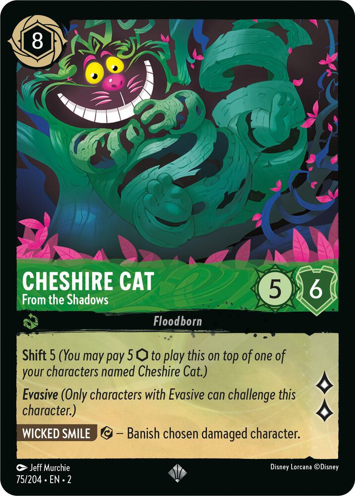 Cheshire Cat - From the Shadows Super Rare Rise of the Floodborn 75/204 NM