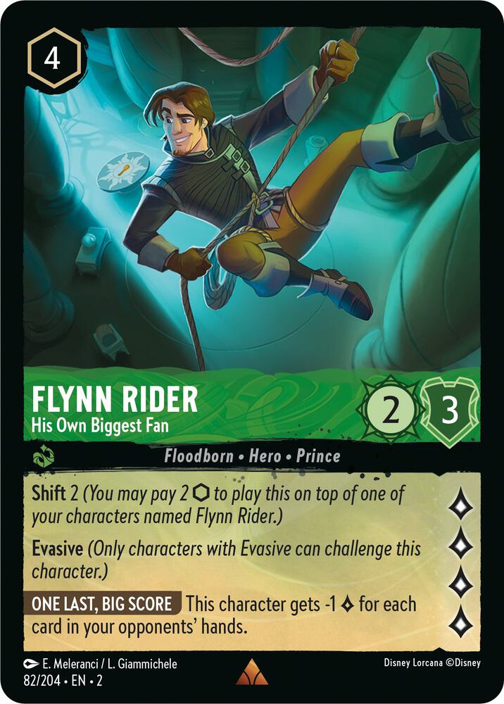 Flynn Rider - His Own Biggest Fan Rare Rise of the Floodborn 82/204 NM