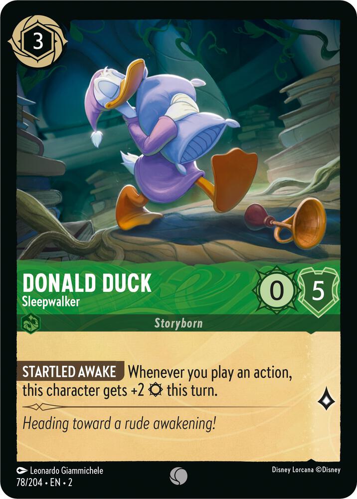 Donald Duck - Sleepwalker Common Rise of the Floodborn 78/204 NM
