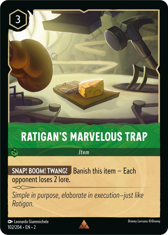 Ratigan's Marvelous Trap Rare Rise of the Floodborn 102/204 NM