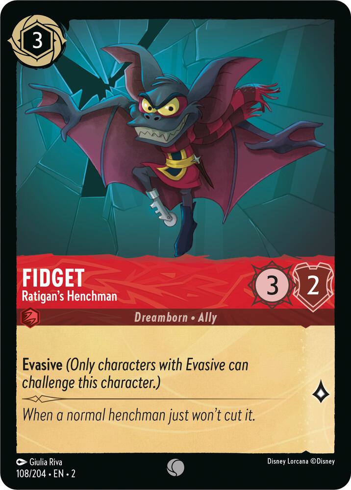Fidget - Ratigan's Henchman Common Rise of the Floodborn 108/204 NM