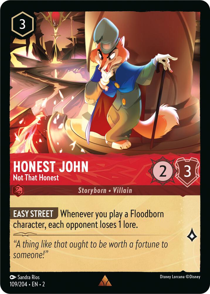 Honest John - Not That Honest Rare Rise of the Floodborn 109/204 NM