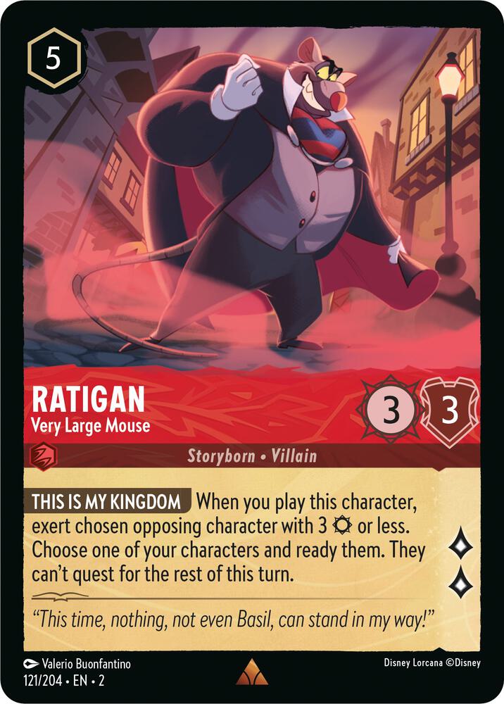Ratigan - Very Large Mouse Rare Rise of the Floodborn 121/204 NM