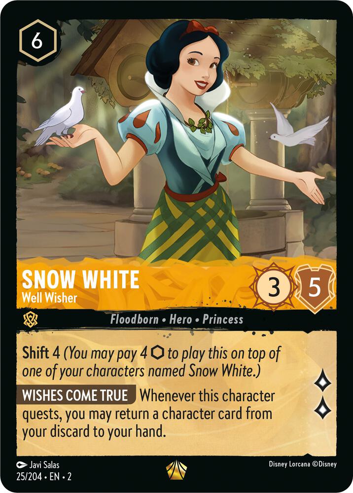 Snow White - Well Wisher Legendary Rise of the Floodborn 25/204 NM
