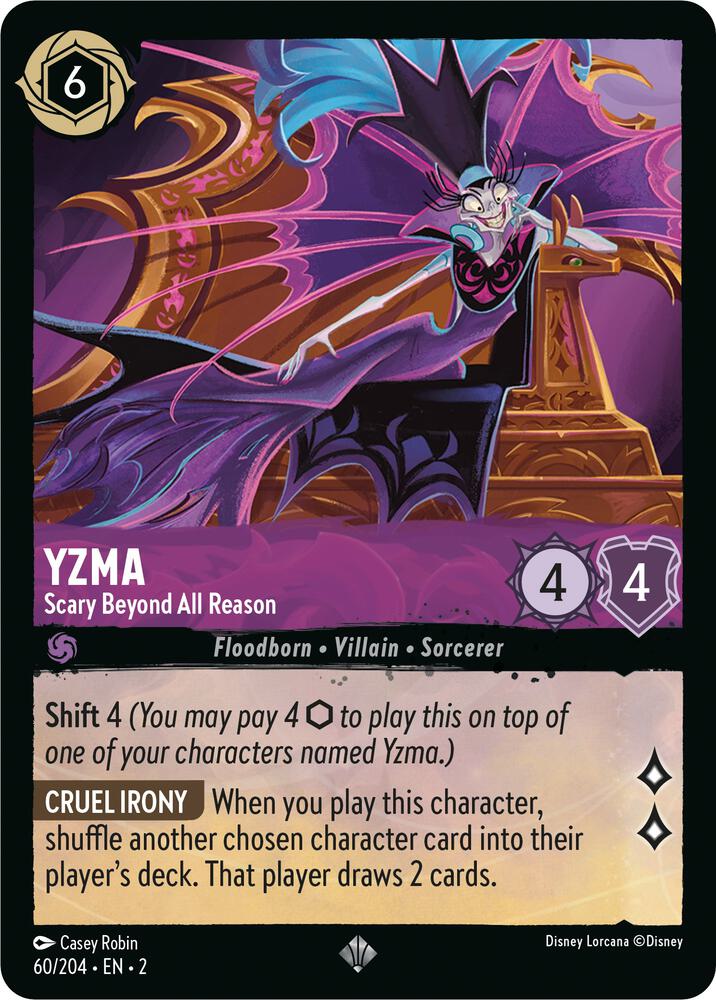 Yzma - Scary Beyond All Reason Super Rare Rise of the Floodborn 60/204 NM