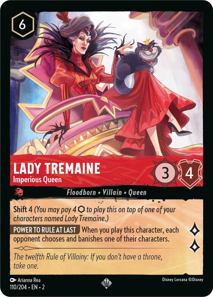 Lady Tremaine - Imperious Queen Super Rare Rise of the Floodborn 110/204 NM