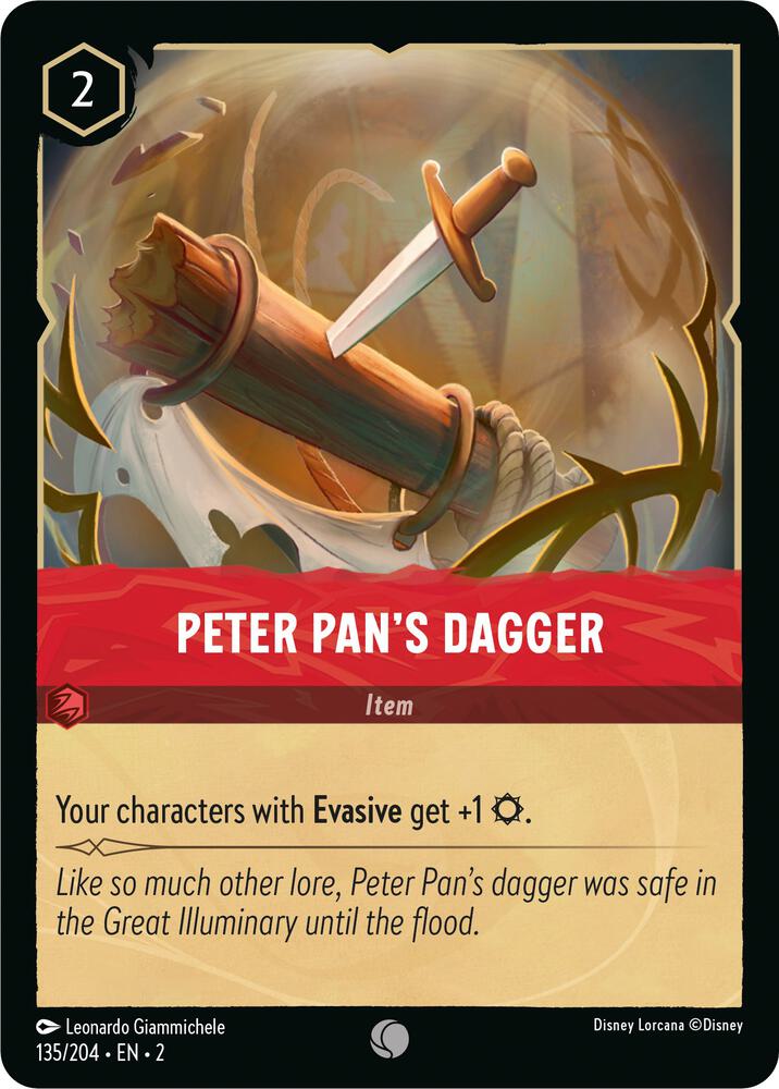 Peter Pan's Dagger Common Rise of the Floodborn 135/204 NM