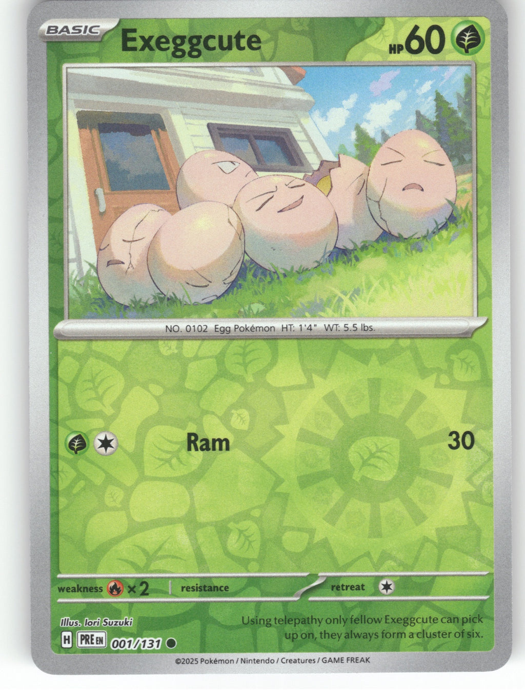 Exeggcute Reverse Holo Common SV: Prismatic Evolutions 001/131 NM