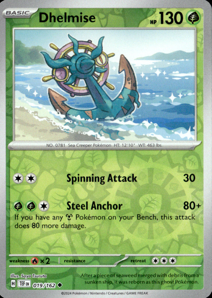 Dhelmise Reverse Holo Uncommon SV05: Temporal Forces 019/162 NM