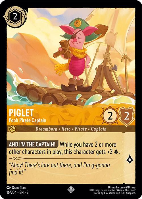 Piglet - Pooh Pirate Captain Cold Foil Illumineer's Quest: Deep Trouble 223/204 NM