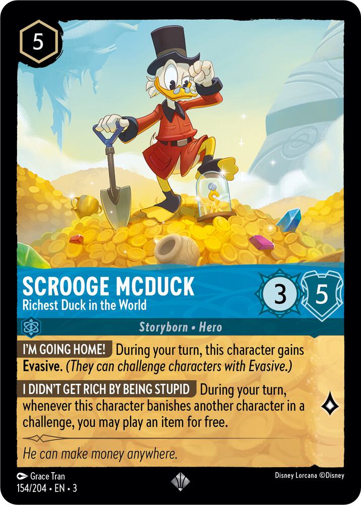 Scrooge McDuck - Richest Duck in the World Into the Inklands 154/204 NM