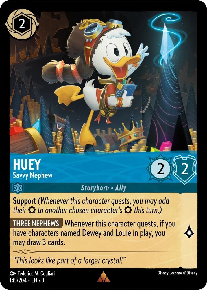 Huey - Savvy Nephew Rare Into the Inklands 145/204 NM