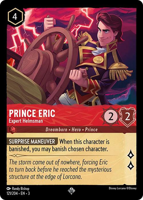 Prince Eric - Expert Helmsman Super Rare Into the Inklands 121/204 NM